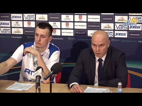 Konferecnja prasowa po meczu BK Ventspils - ROSA Radom
