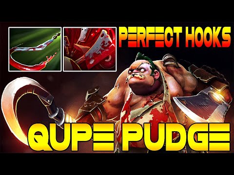 Qupe Pudge Mid Insane Next Level Hook Non Stop Destroying Enemies Like a Boss 7.24 Dota 2 Gameplay