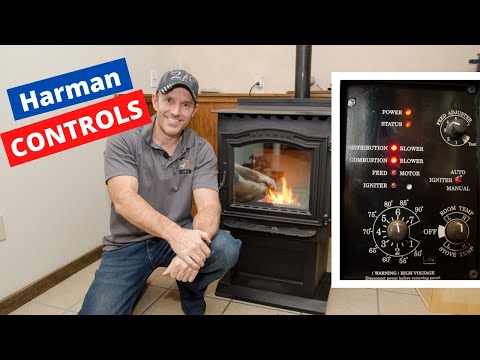 Harman P-Series pellet stove controls explained P68