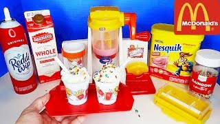 McDonald&#39;s SHAKE MAKER | Happy Meal Magic, Ice Cream Shakes   Toy Food For Kids