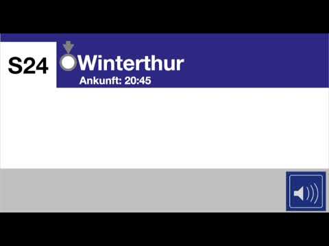 ZVV-Ansagen | Jetzt neu mit Lautsprecher-Logo für Alle SBB-Ansagen !
