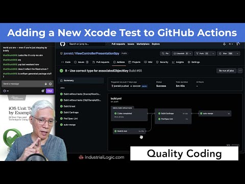 Adding a New Xcode Test to GitHub Actions (Live Coding) thumbnail