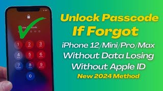 iPhone 12 Series Unlock ! Forgot iPhone 12/Pro/Max Passcode Unlock Without Data Losing !  2024