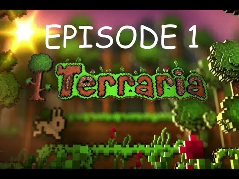 Terraria (Ep 1) [Quest for the lucky horse shoe!]