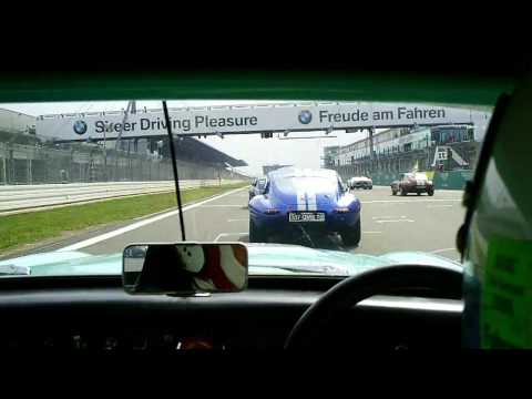37. AvD Oldtimer Grand Prix 2009 Nürburgring Fahraufnahme aus Austin Healey Rennen der GT