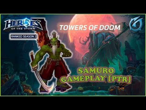 Grubby | Heroes of the Storm | Samuro Gameplay PTR - Towers of Doom