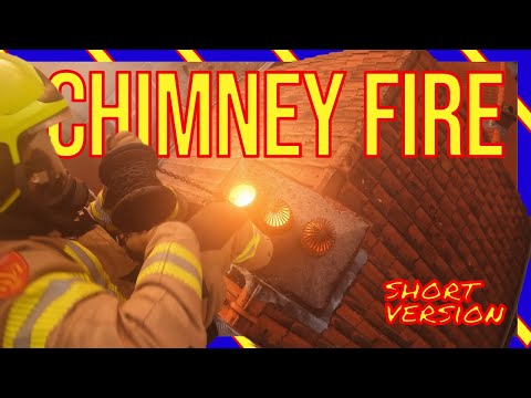 🔥 Serious Chimney Fire  | Firefighters in Action 🔥