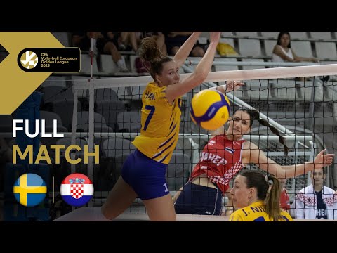 Full Match | Sweden vs. Croatia | CEV Volleyball European Golden League 2025 | Women