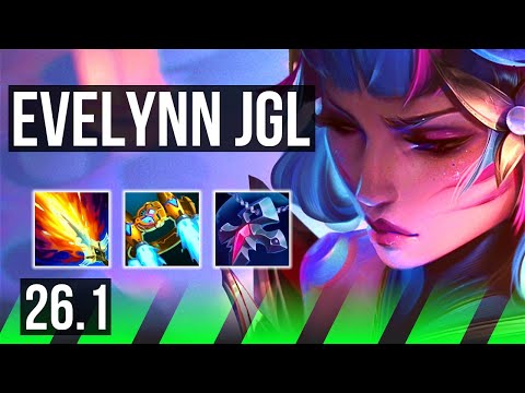 EVELYNN vs DR. MUNDO (JGL) | 76K damage, First Strike | KR Master | 26.1