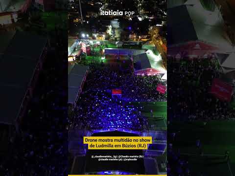 DRONE MOSTRA MULTIDÃO EM SHOW DE LUDMILLA, EM BÚZIOS (RJ)