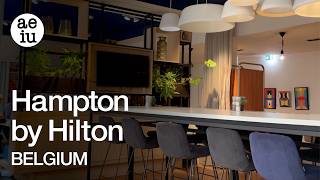 Hampton by Hilton Antwerp Central Station Entrance and Lobby Tour in Belgium