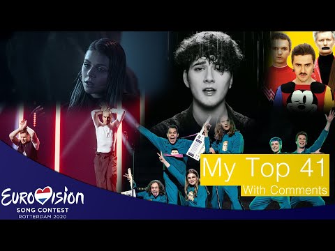 Eurovision Song Contest 2020 - My Top 41 [With Comments]