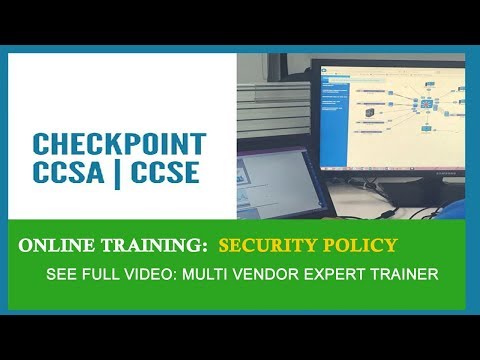 CCSA Training Video | Checkpoint Firewall Training | Security Policy Online Training