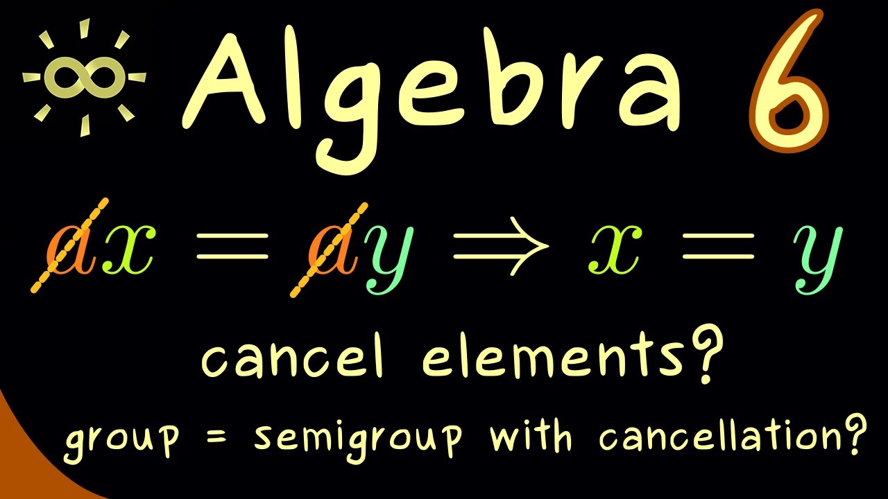 Algebra 6 | Cancellation Property [dark version]