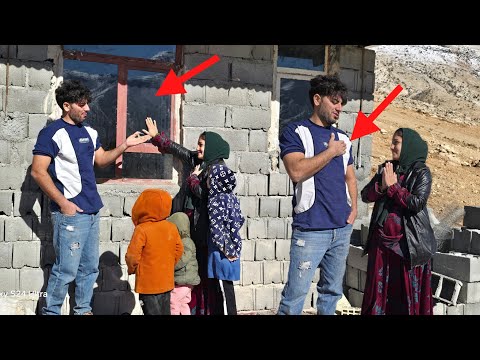 ❄️🚫Ms. Betul's happiness after installing the windows in her house 🪟😊