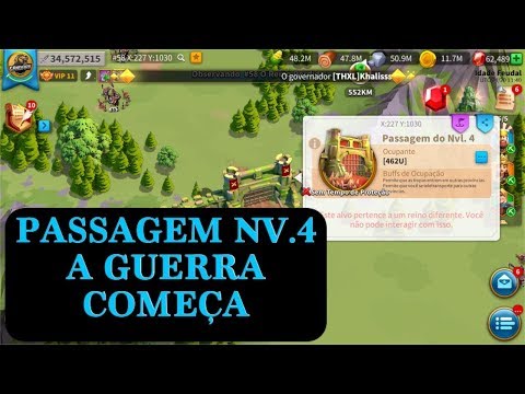 CAPTURANDO A PASSAGEM DE NÍVEL 4 | KVK #58 | O INÍCIO DAS GUERRAS - RISE OF KINGDOMS.