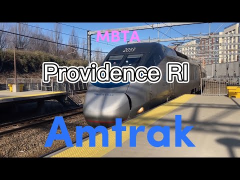 Railfanning In Rhode Island! ￼2 Trains In Providence RI On 12/26/22 ft. MBTA