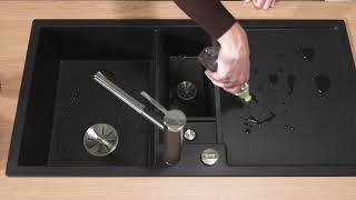 Reinigung einer BLANCO Silgranit-Spüle