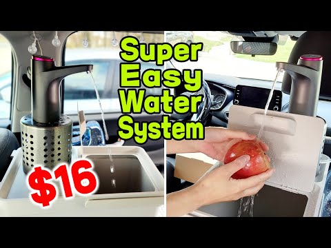 How to Setup Sink with Running Water for your SUV Camper | Getting Ready for Car Camping
