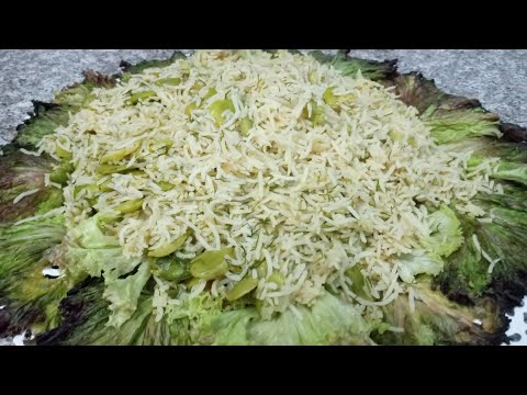 Bord beans and Dil pulao iraqi vegetables rice