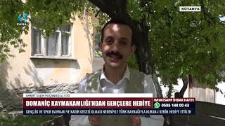 DOMANİÇ KAYMAKAMLIĞI’NDAN GENÇLERE HEDİYE