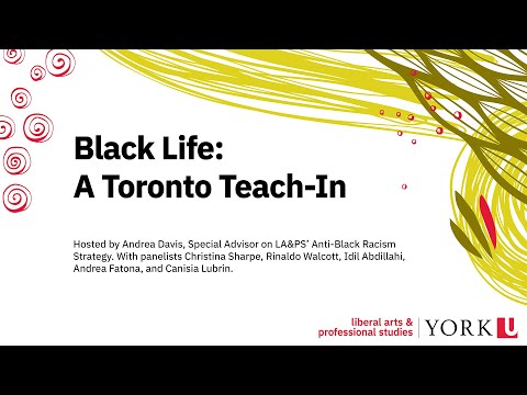 Black Life: A Toronto Teach-In