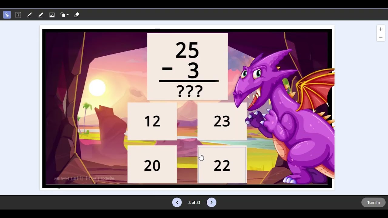 TpT Self Checking Resource - Subtraction (2 digit minus 1 digit)