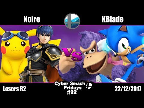CSF #22: KL | Noire (Pikachu, Marth) vs KBlade (Sonic, DK) - Losers R2