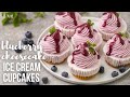 Blueberry Cheesecake Ice Cream Cupcakes The Recipe Rebel