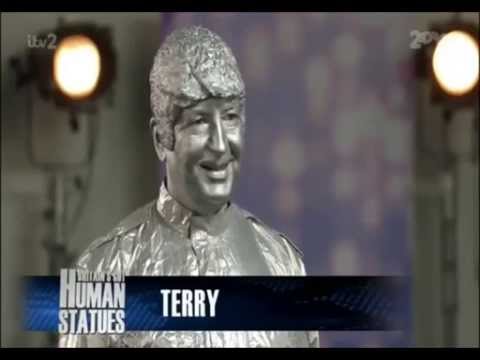 Https://youtu.be/sekd7suX38I mannequin-man performming as a Human Statue: for Fremantlemedia on 18/08/2015