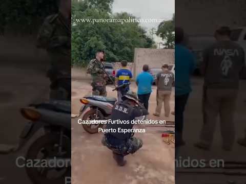 Cazadores Furtivos detenidos en Puerto Esperanza, Misiones #policiafederal #noticias