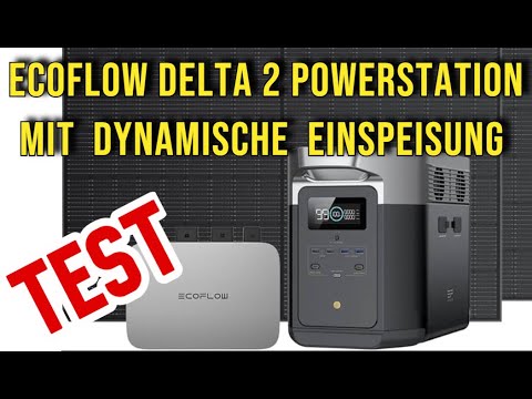 EcoFlow Delta 2 Powerstation with feed-in, solar system, balcony power station with power storage