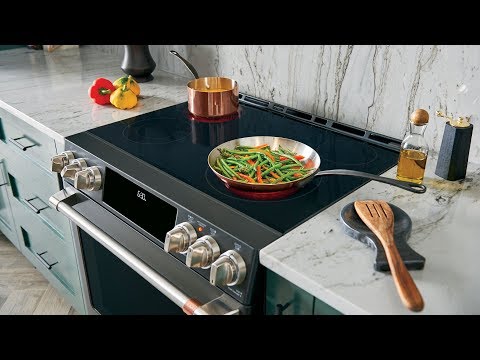 Seamless glass surface streamlines and simplifies cooking