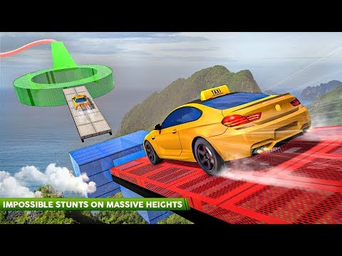 Real Taxi Car Stunts 3D: Impossible Ramp Car Stunt - Android Game Gameplay