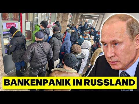 Banken-Krise in Russland: Putins Geldhäuser brechen ein, Milliardenabhebungen schockieren