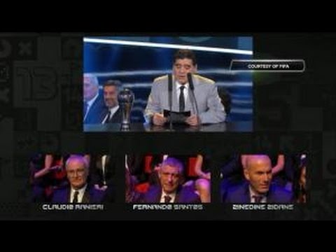 FIFA 2016 PRIZE - RANIERI BEST COACH OF THE YEAR AHEAD OF ZIDANE