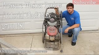 Pressure Washer Review/Tutorial Black max 2700 PSI Honda Motor