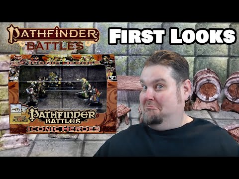 Pathfinder Battles Miniatures First Look --- Iconic Heroes Boxed set --- Set IV