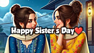 Download lagu Sisters images sliding Happy Sister's Day Status❤️•🥰 Sisters Day status • sisters day watsapp status mp3