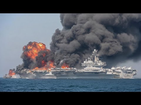 Vor 13 Minuten! Eine russische Suchoi Su-57 zerstört einen US-Flugzeugträger im Schwarzen Meer.