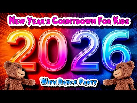 New Year's Eve Countdown For Kids with DANCE PARTY | New Year's Countdown Times Square 2026!