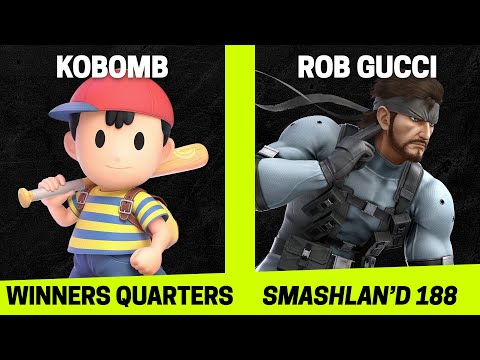 SmashLAN'd 188 Winners Quarters - Kobomb (Ness) vs Rob Gucci (Snake) - SSBU Tournament