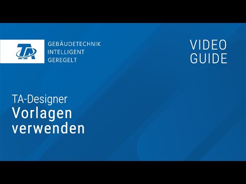 TA-Designer Vorlagen verwenden