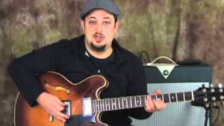 Blues guitar lessons - thirds - blues rhythm Guitar Playing