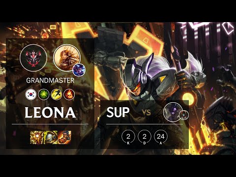 Leona Support vs Alistar - KR Grandmaster Patch 11.20