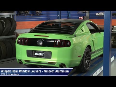 Mustang Willpak Rear Window Louvers - Smooth Aluminum (05-13 All) Review
