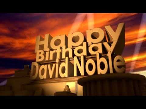 Happy Birthday David Noble