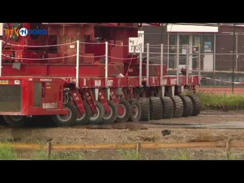 Megaklus aan de nieuwe spoorbrug bij Zuidhorn - RTV Noord