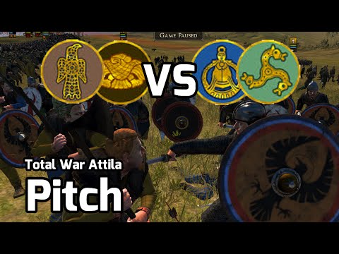 Total War: Attila Online Battle #2 (2v2) - Never Quit fighting!