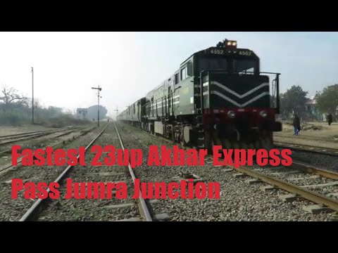 Pakistan Railways|Fastest GEU-20 4552 23up Akbar Express Pass Chak Jumra Junction||Zahid Hameed||